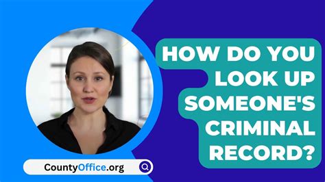 How do you look up someone's criminal history. Things To Know About How do you look up someone's criminal history. 